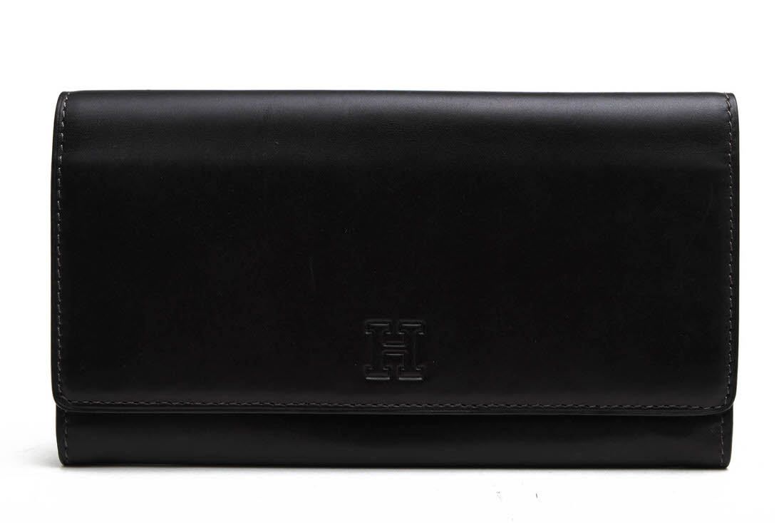 【付属品付き】HIROFU ヒロフ　レザー　二つ折りサイフ HIROFU / ヒロフ フラップ式 牛革 カーフ 小銭入れあり 二つ折り ユニ