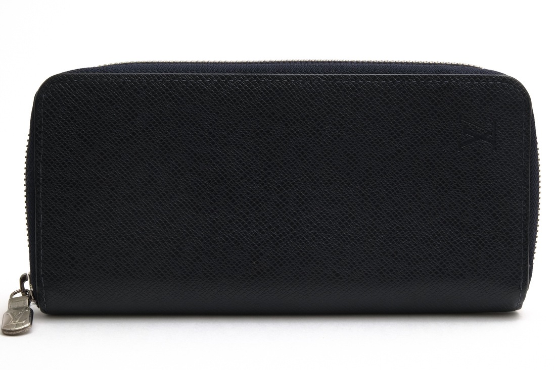 Louis Vuitton M32837 Zippy Wallet Vertical Taiga Ocean タイガ