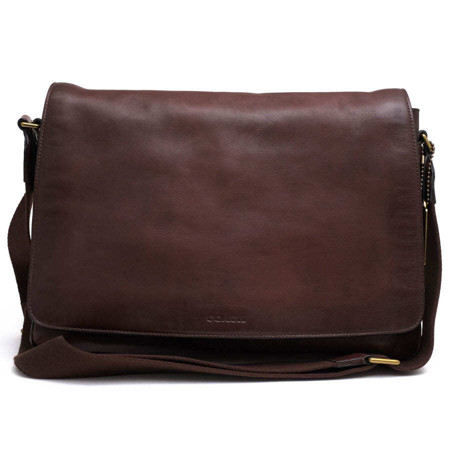 極美品 コーチ 大容量 メッセンジャーバッグ ブリーカー クーリエ レザー 黒 COACH 70486 Bleecker Courier Bag ブリーカー クーリエバッグ