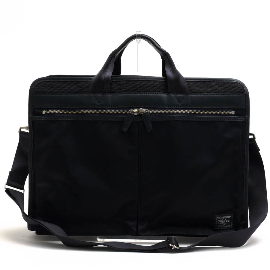 美品 PORTER ポーター ビジネスバッグ ショルダー 2way レザー 2 ✨未使用級✨ PORTER ポーター ビジネスバッグ 2WAY ショルダー