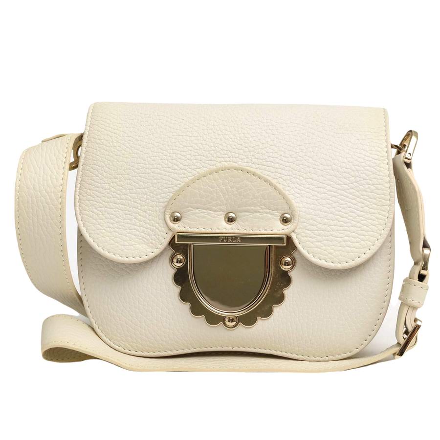 FURLA DUCALE MINI / フルラ ショルダーポシェット 牛革 シボ革
