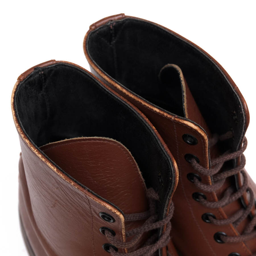 COX 8 HOLE LEATHER BOOTS / ジョージコックス VICTIM ヴィクティム別注 レザーソール ブラウン