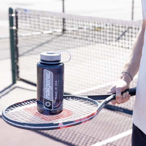 広口1.0L Tritan Renew ラージロゴ オデッセイグレー | NALGENE