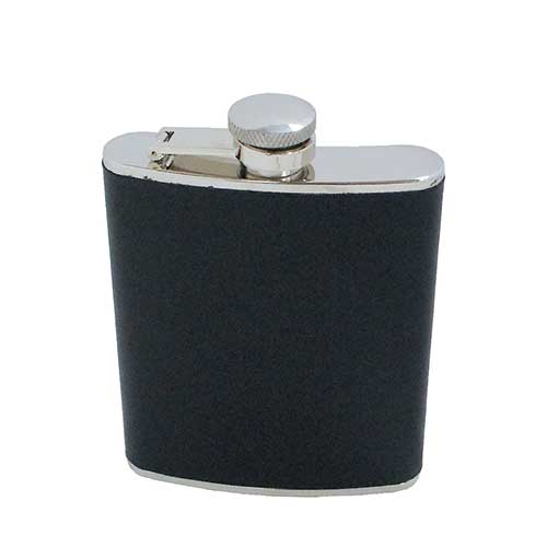 レザーフラスコ ブラック 6オンス | HIGHMOUNT,カップ/フラスコ | High