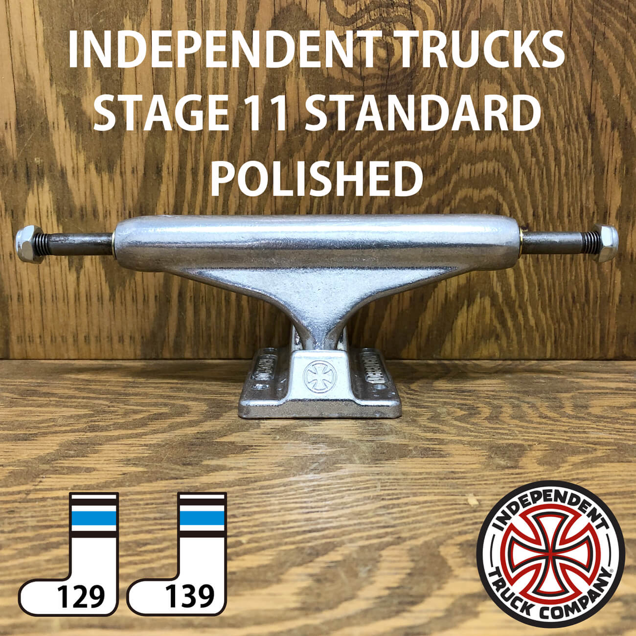 INDEPENDENT STAGE11 POLISHED STANDARD TRUCKS 129-139｜SKATEBOARD