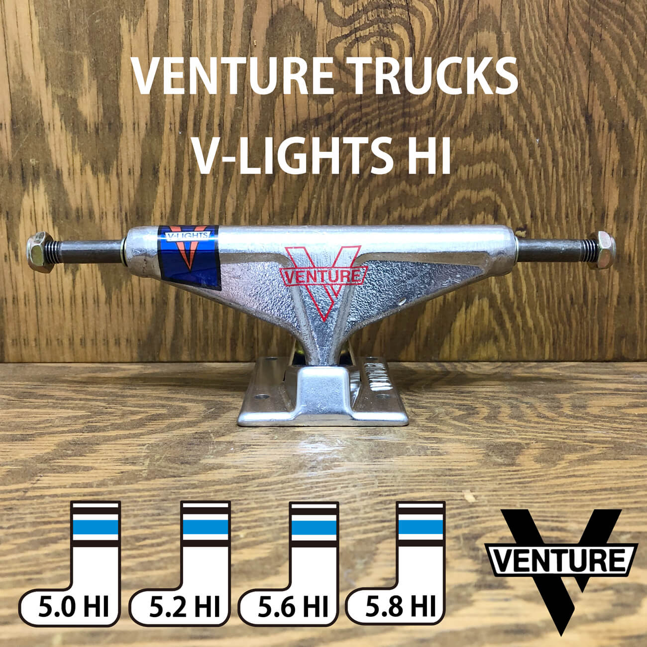 ベンチャー V-LIGHTS 5.0 HI Venture　クリーチャー VENTURE TRUCKS POLISHED V-LIGHTS 5.0-5.8 HI｜VENTURE｜スケート