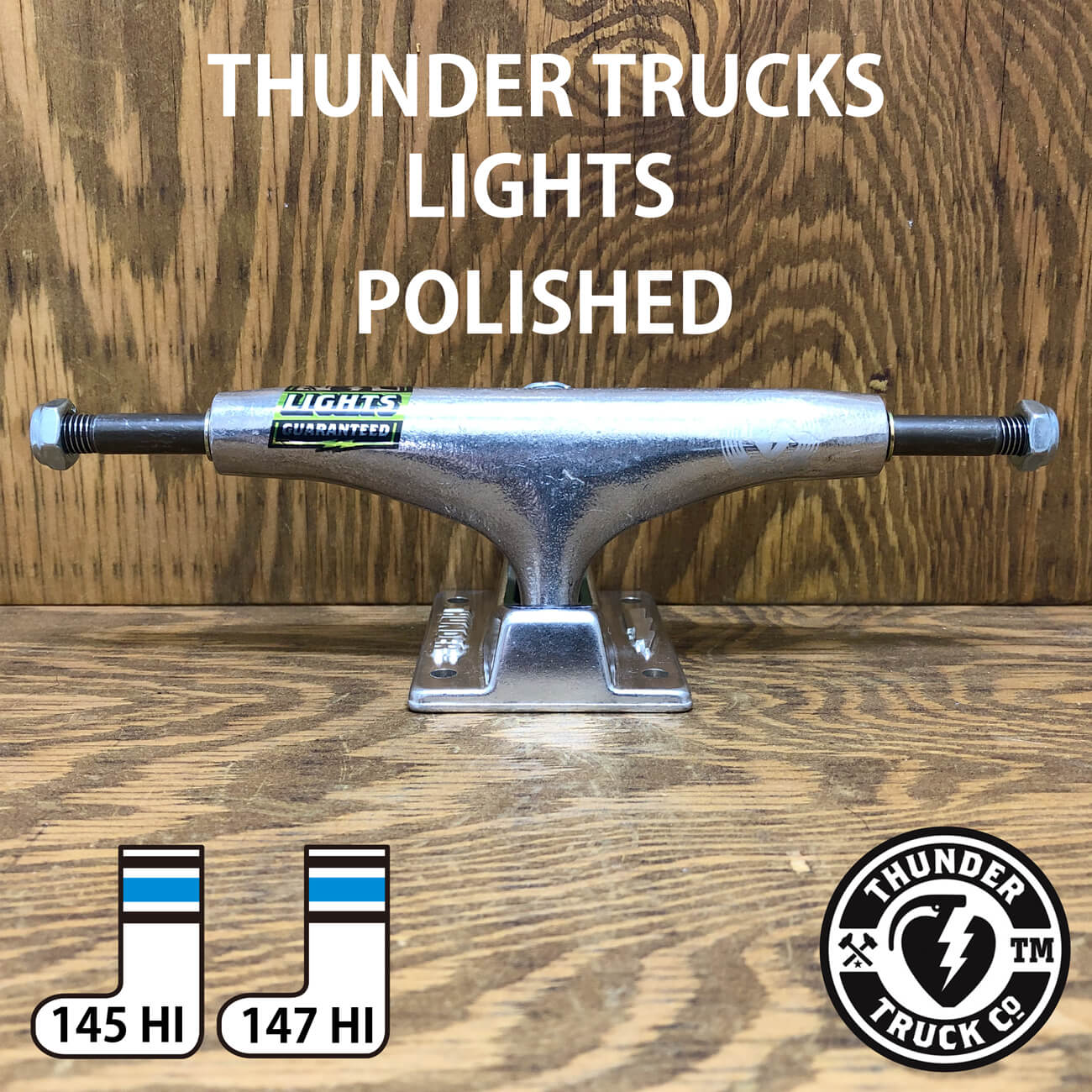 THUNDER TRUCKS LIGHTS POLISHED 143HI-149HI