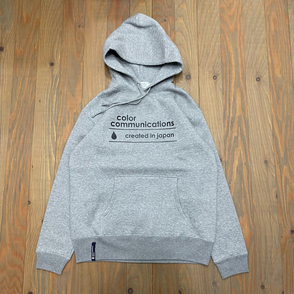 COLOR COMMUNICATIONS CREATED IN JAPAN LOGO HOODIE