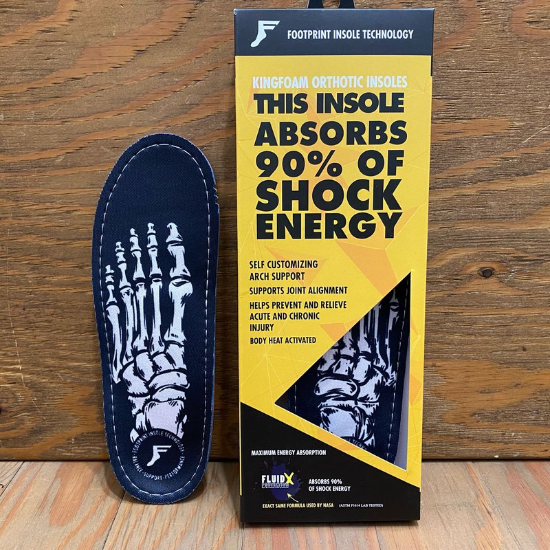 FP KINGFOAM ORTHOTICS INSOLES SKELETON BLACK