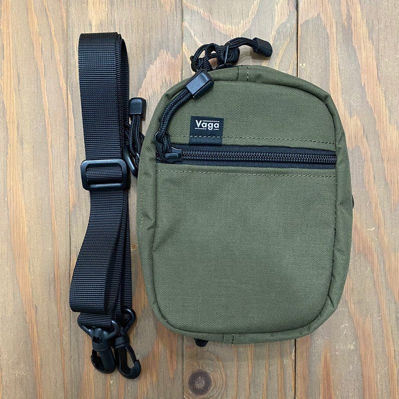 VAGA DOUBLE POUCH DARK OLIVE