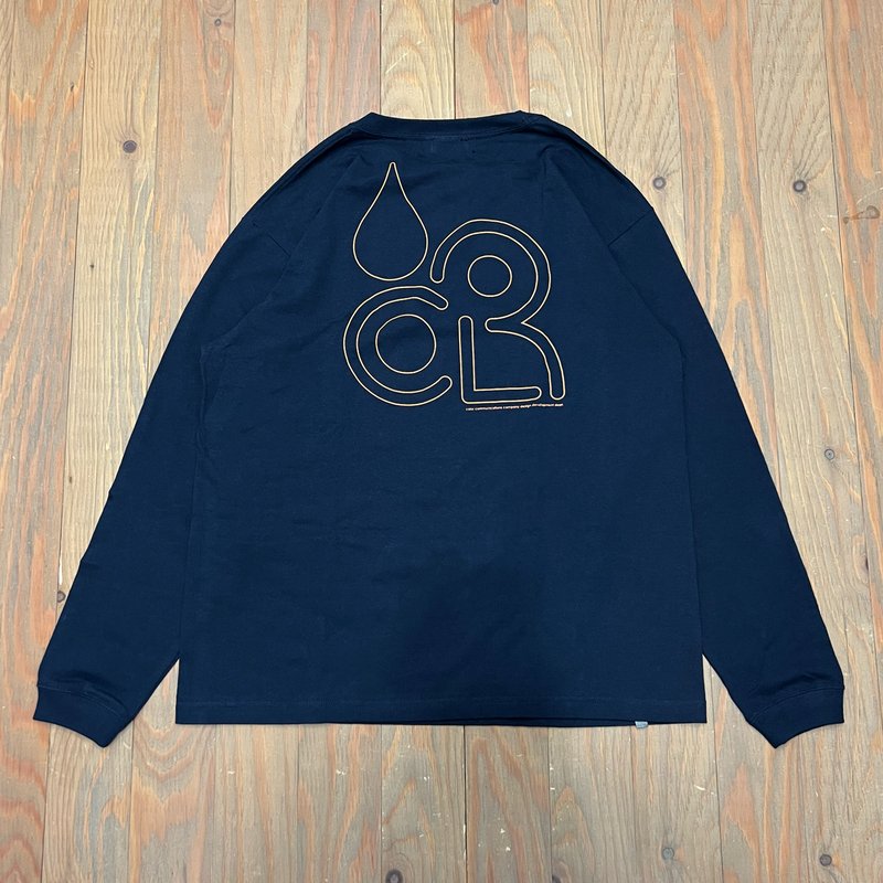 COLOR COMMUNICATIONS DRIP EMB CLR LONG TEE