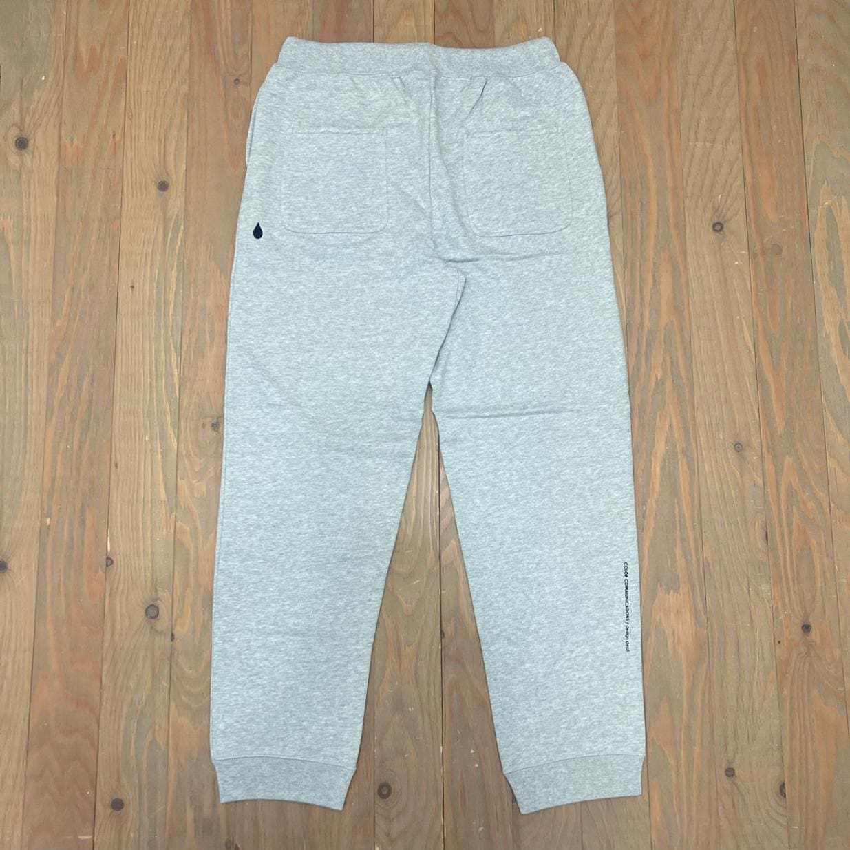 COLOR COMMUNICATIONS DRIP EMB LETTER SWEAT PANTS GREY