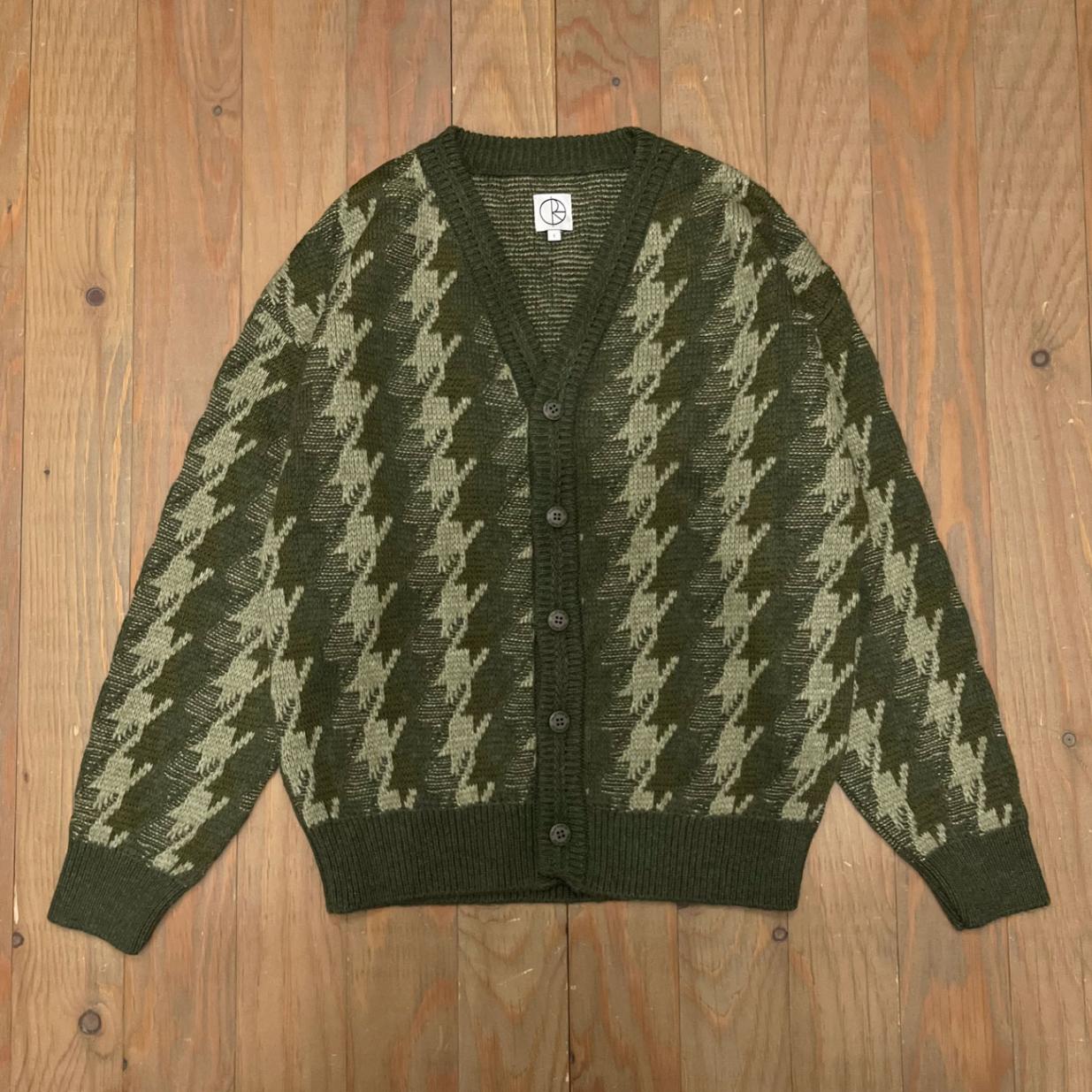 POLAR LOUIS CARDIGAN HOUNDSTOOTH