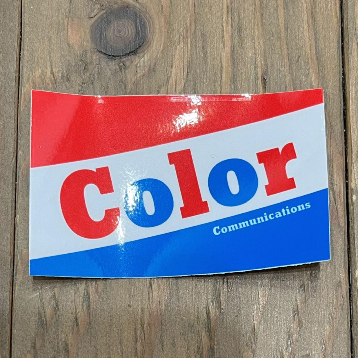 COLOR COMMUNICATIONS BAZOOKA STICKER