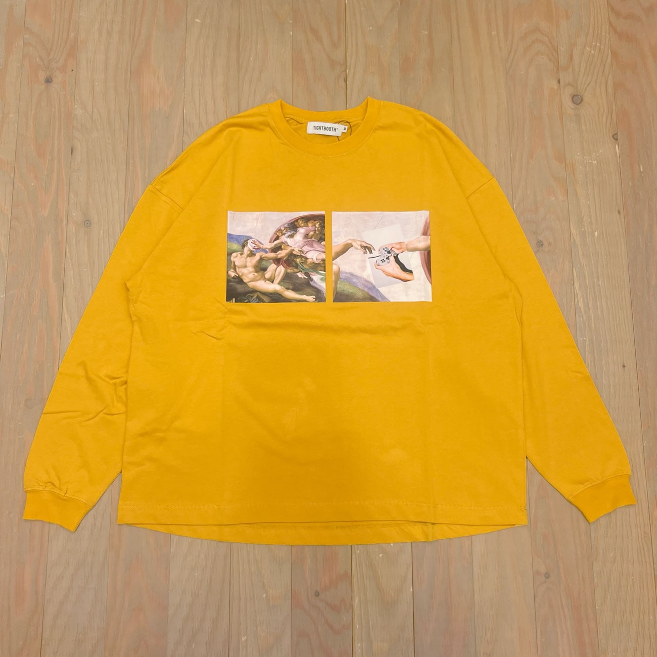 トップス TIGHTBOOTH PASS THE PIE LS T-SHIRT WHITE TIGHTBOOTH PASS THE PIE L/S TEE｜TIGHTBOOTH｜スケートボード通販