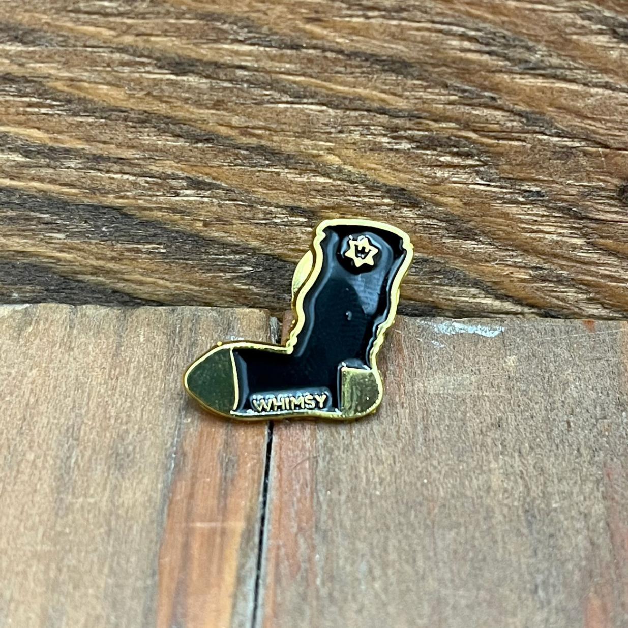 WHIMSY TRADEMARK PIN BLACK