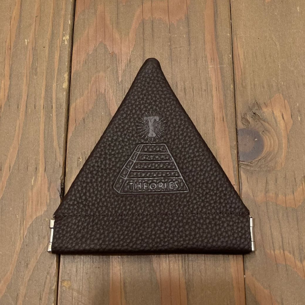 THEORIES GENUINE LEATHER EMBOSSED COIN