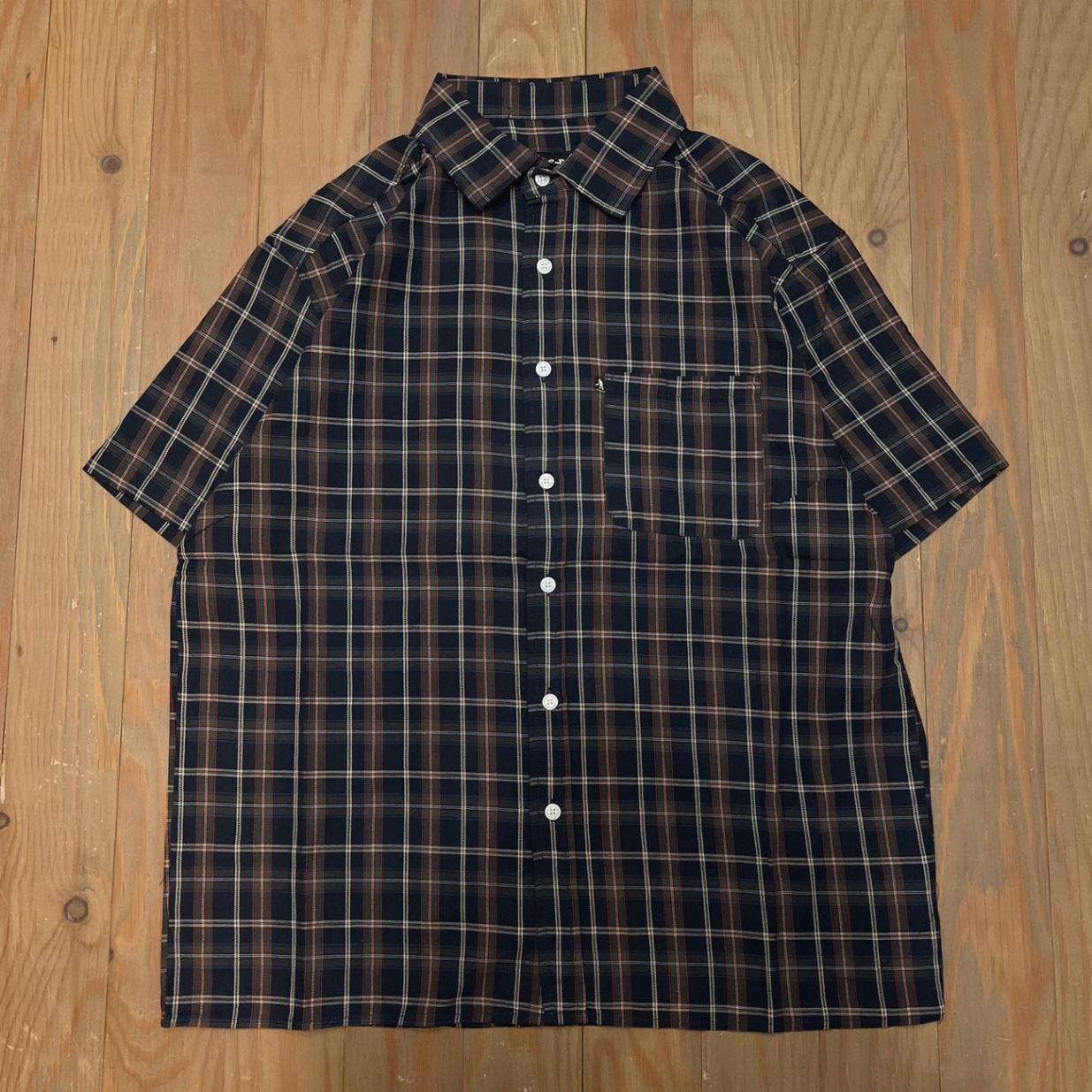 PASS~PORT WORKERS CHECK SHIRT SHORT-SLEEVE R44
