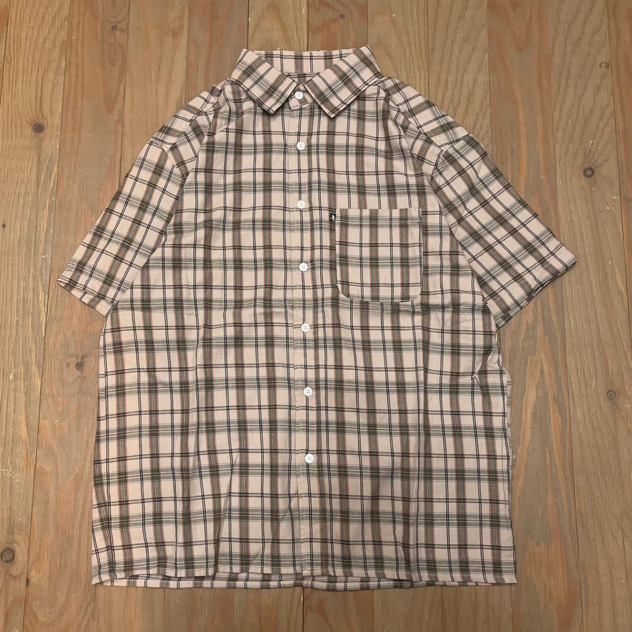 PASS~PORT WORKERS CHECK SHIRT SHORT-SLEEVE R44