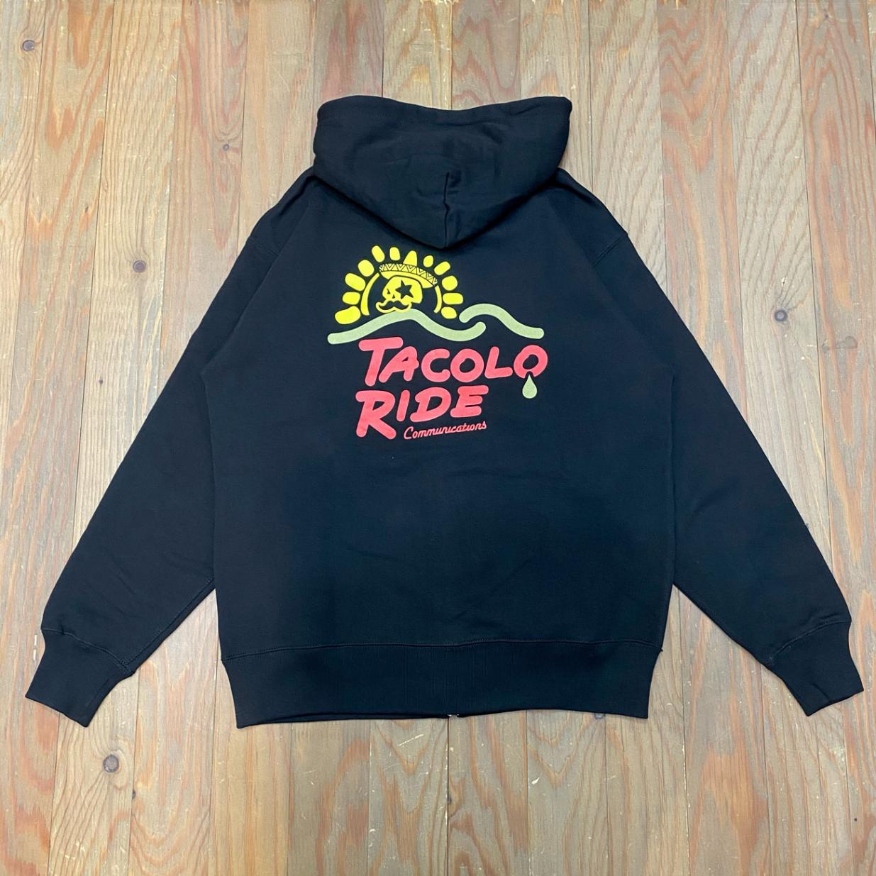 MxMxM x TACORIDE x COLOR COMMUNICATIONS ZIP HOODIE