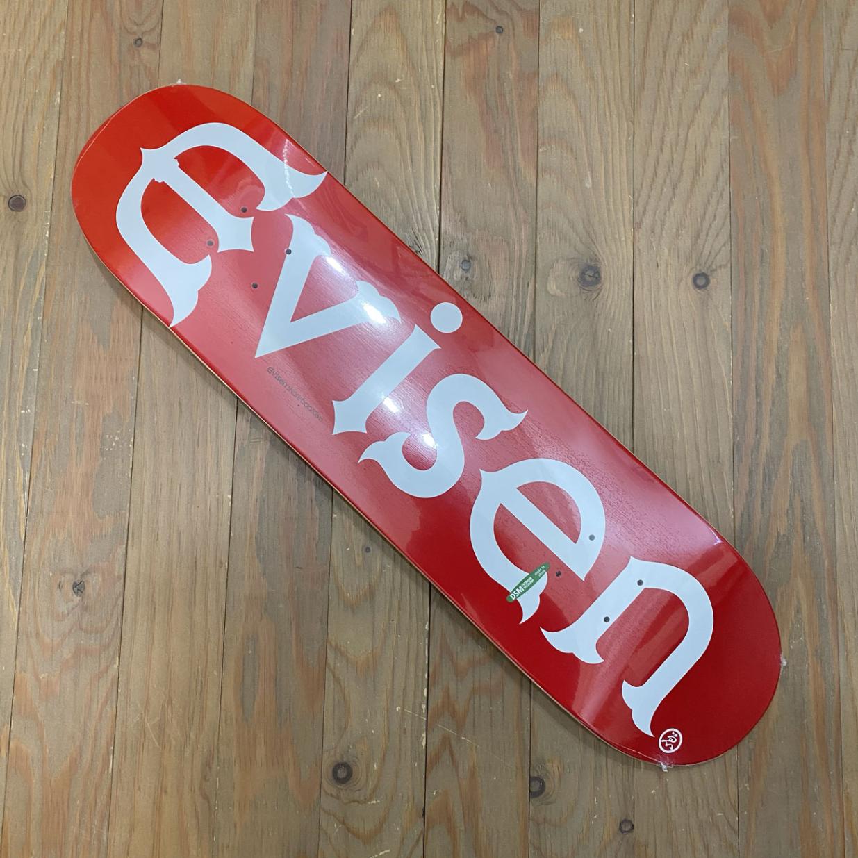 EVISEN EVI LOGO WHITE DECK 7.8/8.0/8.25inch｜SKATEBOARD｜スケート