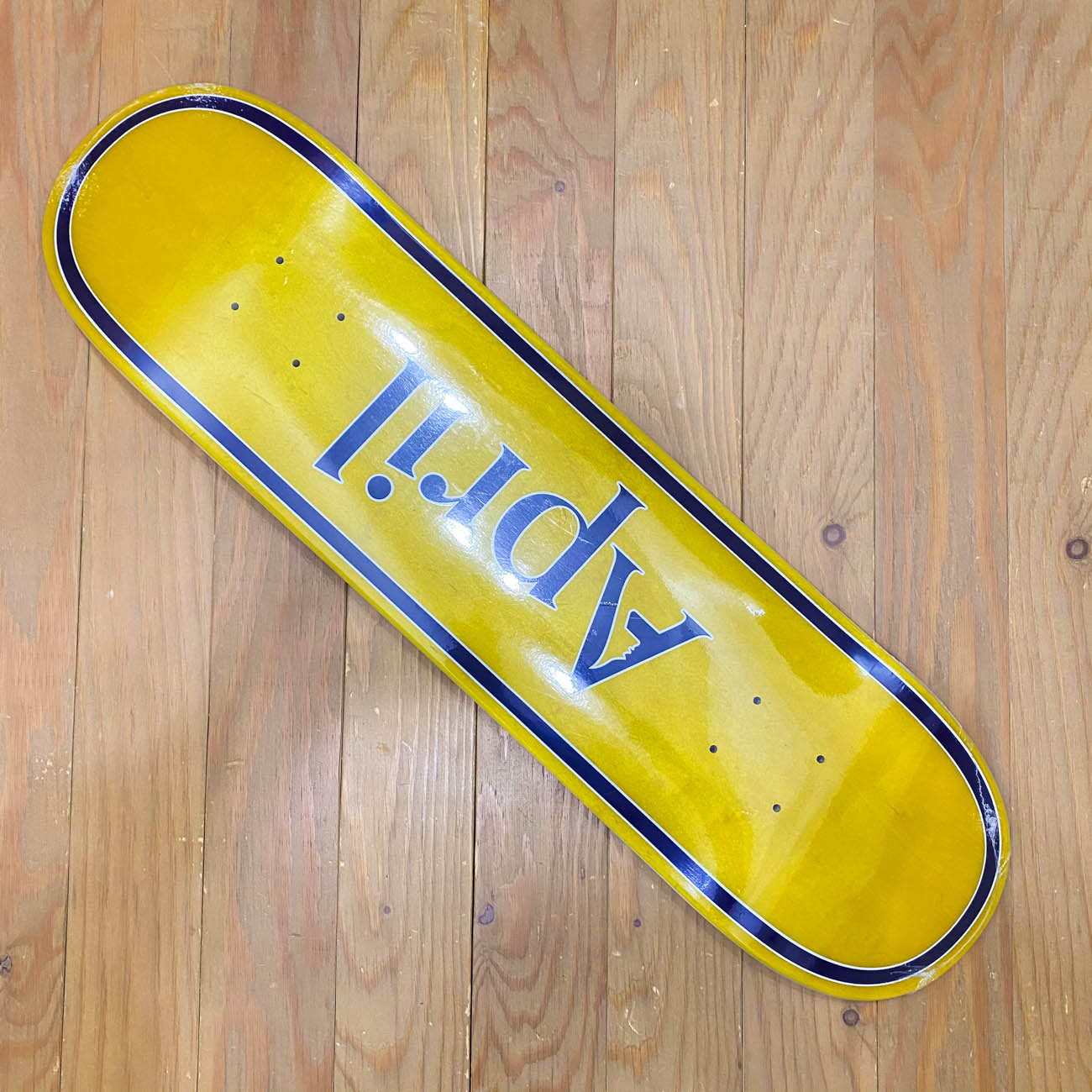 APRIL OG LOGO YELLOW PURPLE DECK 8.0inch｜SKATEBOARD｜スケート