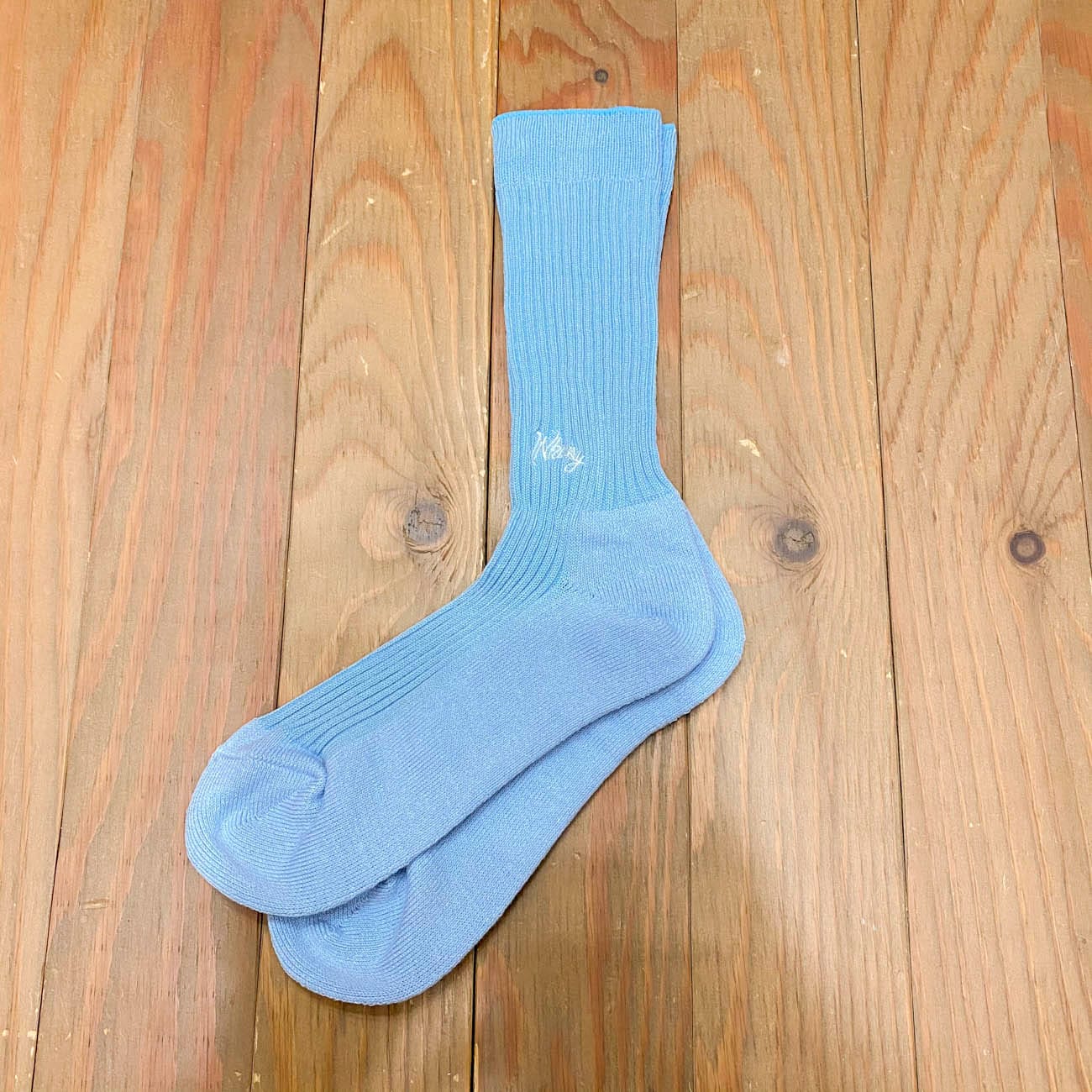 WHIMSY EMJAY SOCKS LIGHT BLUE