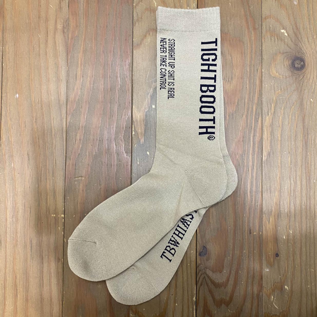 TIGHTBOOTH LABEL LOGO SOCKS