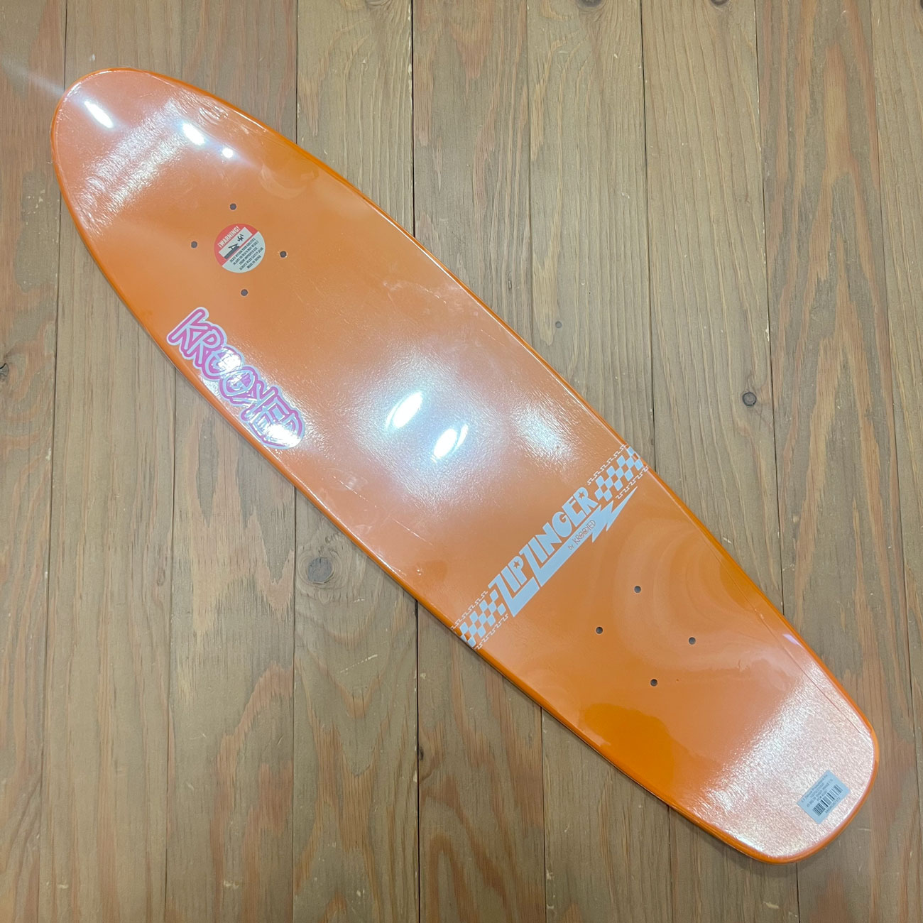KROOKED ZIP ZINGER ORANGE DECK 7.75inch｜CRUISER DECK｜スケート