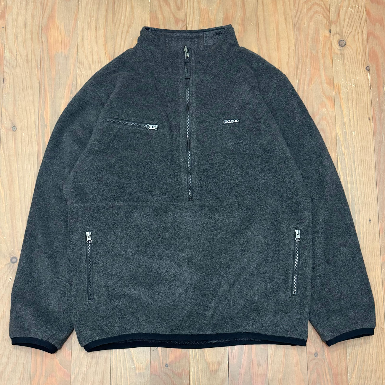GX1000 黒 フリースジャケット スケートブランド GX1000 REVERSIBLE POLAR FLEECE JACKET｜JKT｜スケートボード通販