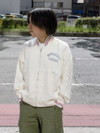 60's Sportswear Rayon College Jacket (M)