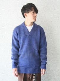 30'sUnknown Blue Letter Sweater (about L)