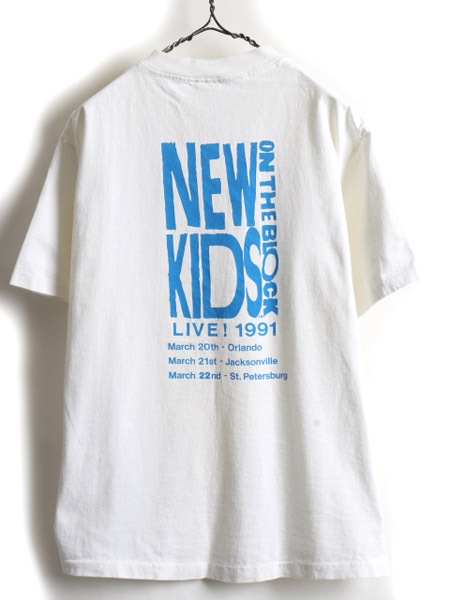 90s USA製 ニューキッズオンザブロック NKOTB Tシャツ リンガー 90s NEW KIDS ON THE BLOCK ニューキッズオンザブロック 1991