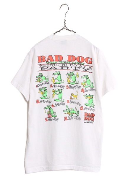 90s USA  BAD DOG 饯 饹 ץ T  L / 90ǯ   ˥ޥ ɥå  󥰥륹ƥå 