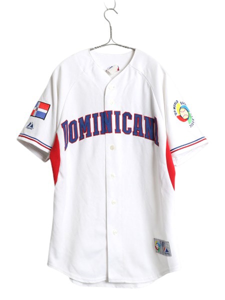 入荷now 買えない ドミニカ 代表 ベースボール シャツ メンズ XL 程/ WBC ウェア