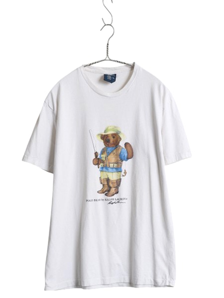 90s ポロベア ポロ ラルフローレン プリント 半袖 Tシャツ
