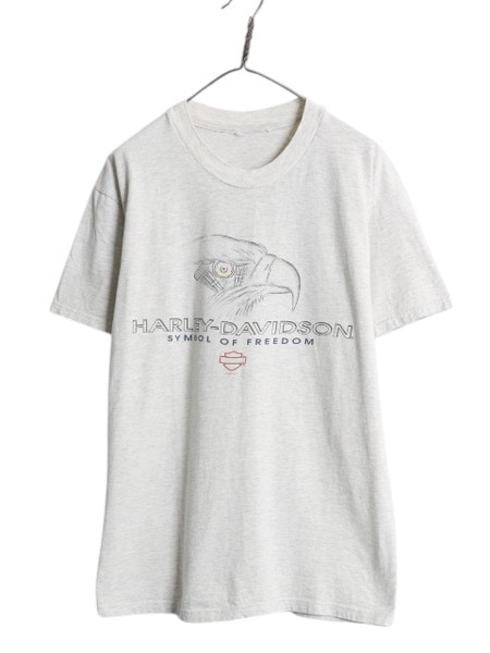 90s カナダ製 ハーレーダビッドソン イーグル 両面 Tシャツ ヴィンテージ 90s ビンテージ ハーレーダビッドソン イーグル 両面プリント T