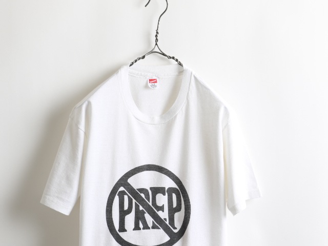80's Hanes No Prep Stain Print T-Shirt (L)