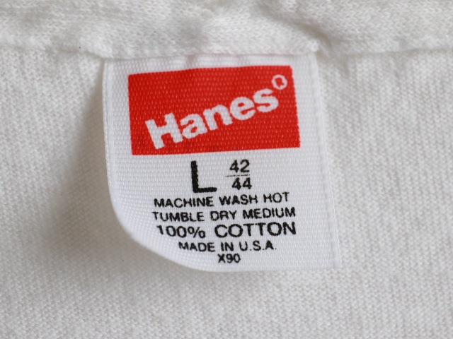 80's Hanes No Prep Stain Print T-Shirt (L)
