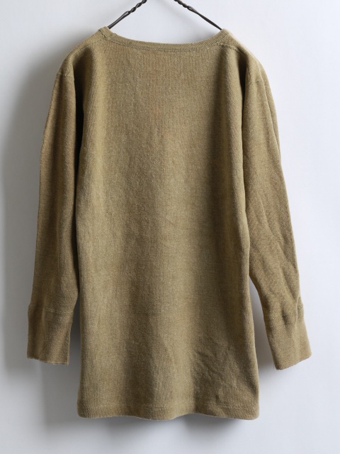 40's US ARMY Wool C/N Underwear (about S��M)