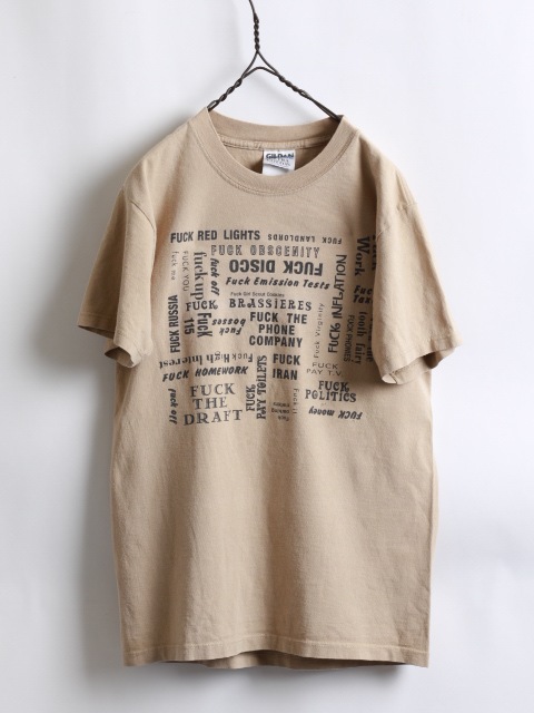 90's Fuck Print T-Shirt Made In Canada (S)