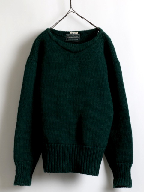 50's James Campion Boat Neck Wool Knit Sweater (about S~M)