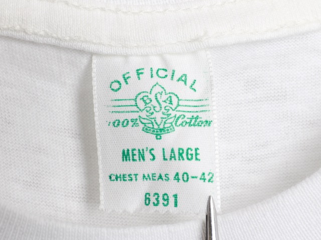 Dead Stock 60's Official Boy Scout Stain Print T-Shirt (L)