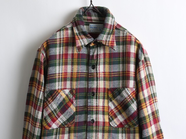 70's Big Mac Check Havy Flannel L/S Shirt (M)