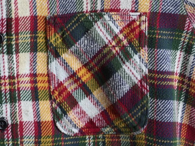70's Big Mac Check Havy Flannel L/S Shirt (M)