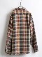 70's Big Mac Check Havy Flannel L/S Shirt (M)