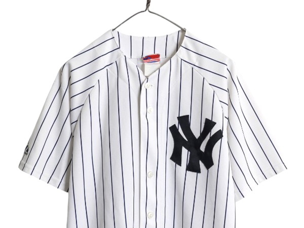 USA製 ヤンキース 松井秀喜 ベースボール シャツ メンズ S / MLB オフィシャル マジェスティック 大リーグ ユニフォーム 半袖シャツ 重ね着 USA製 ヤンキース 松井秀喜 ベースボール シャツ メンズ L / MLB