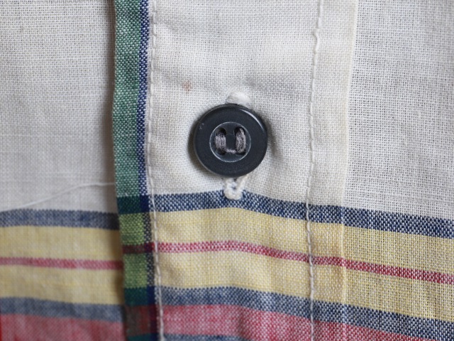 60's Bradfield S/S Madras Check Cotton Shirt (L)