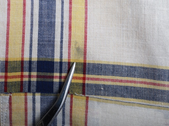 60's Bradfield S/S Madras Check Cotton Shirt (L)
