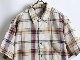 60's Bradfield S/S Madras Check Cotton Shirt (L)